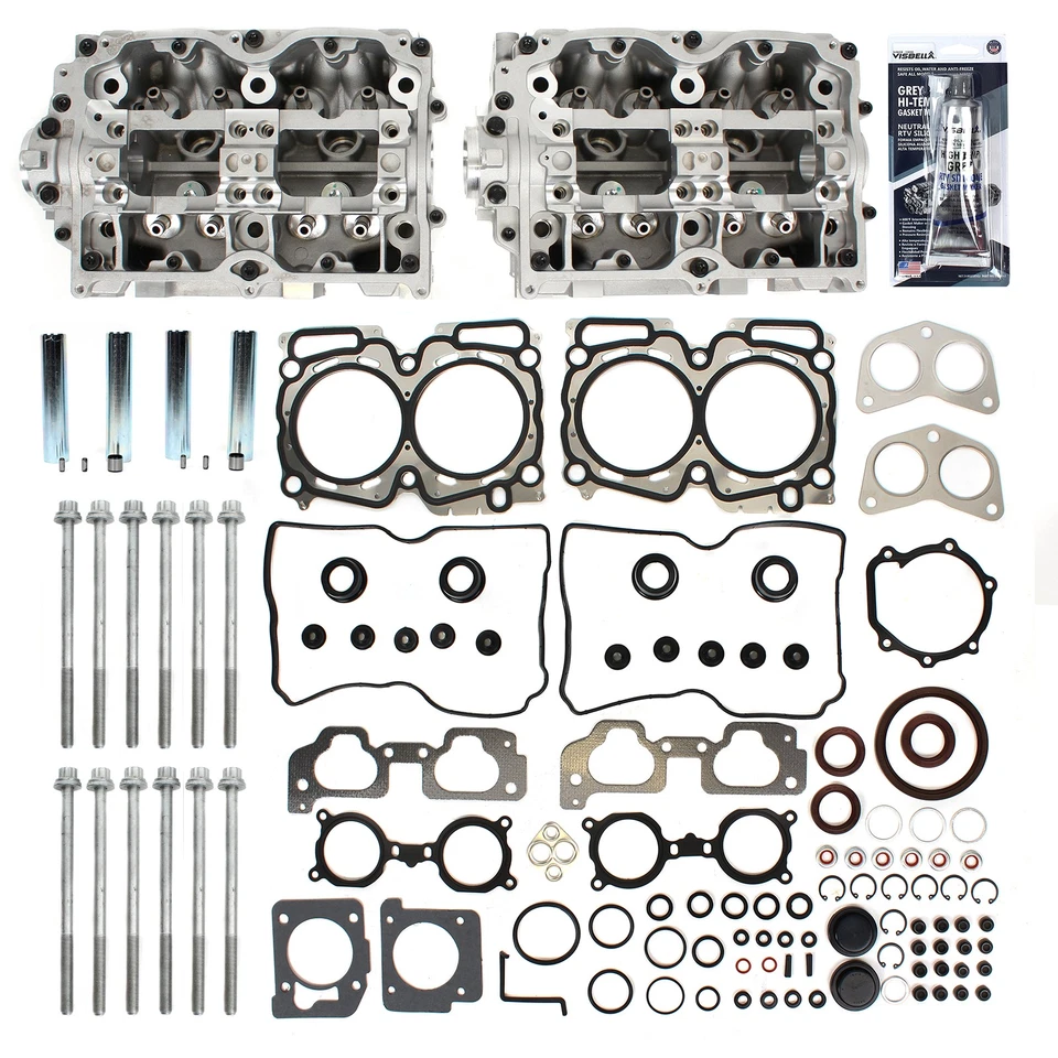 New Cylinder Heads Head Gasket / Bolts for Subaru Impreza Outback Forester 2.5L Foto 2 de 4
