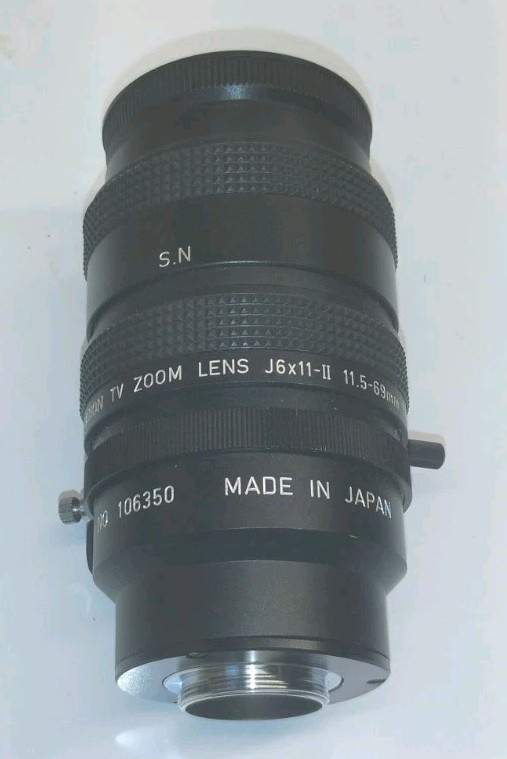 Canon TV zoom lens J6x11-II 11.5-69mm F1.4 C-mount Made in
