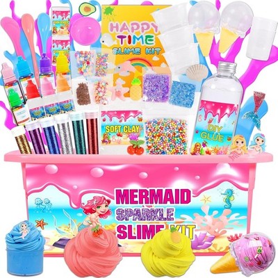 Schleim Set Zum Selber Machen, Slime Fluffy Set, DIY Galaxie-Schleim Set, Slime