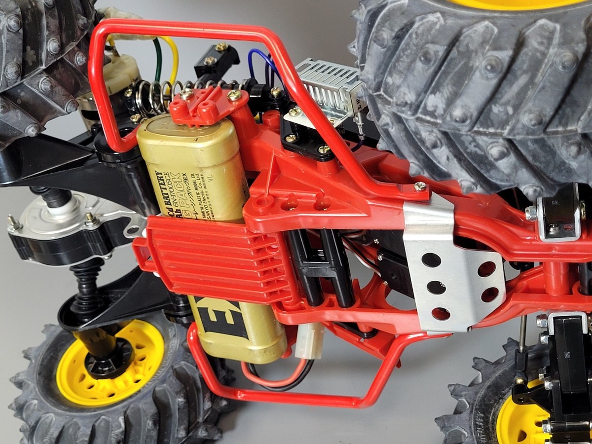 Red Aluminum Side Step Rail Guard Tamiya 1/10 Monster Beetle