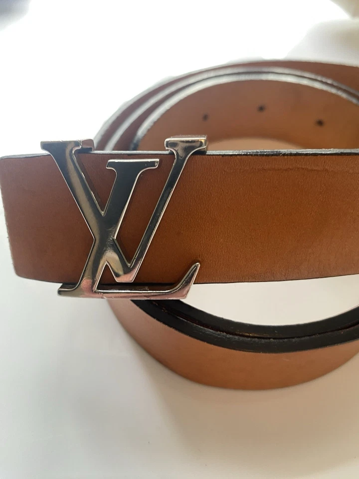 Louis Vuitton Damengürtel Braun Leder mit silberner Metallschnalle - Bild 2 von 3