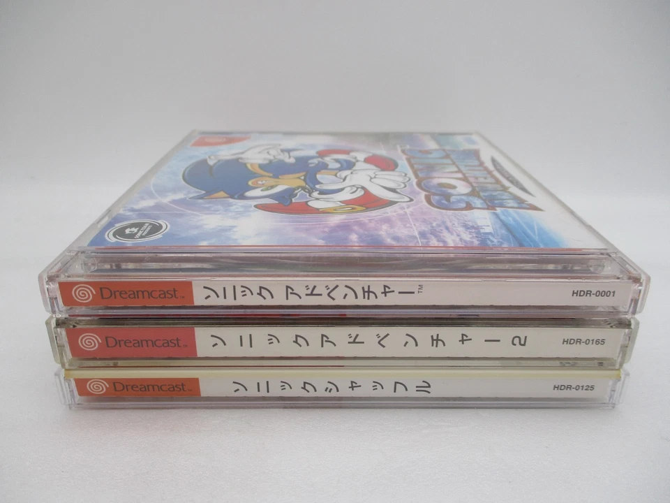 DreamCast Sonic Adventure 1, 2 & Shuffle 3Games Japan DC Sonic the Hedgehog - Image 3 of 4