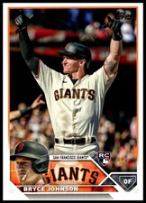 2023 Bryce Johnson Rookie Topps Series Two BASEBALL #571 San Francisco Giants