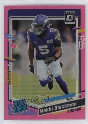 2023 Panini Donruss Optic Rated Pink Prizm Mekhi Blackmon #272 Rookie RC 2l4