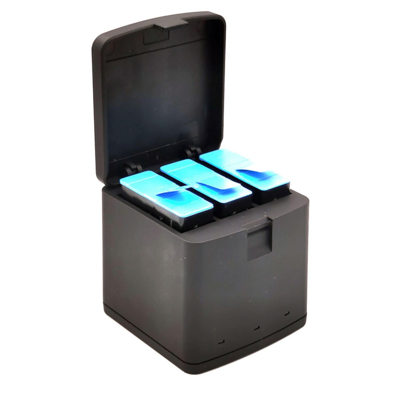 3 Way LED Battery Charger Charging Box Type-C Cable For GoPro Hero 9 Black Cam