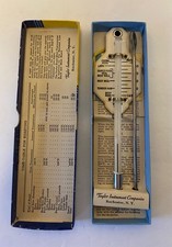 Taylor Instrument Companies Roast Meat Thermometer 5936 1984 Clean
