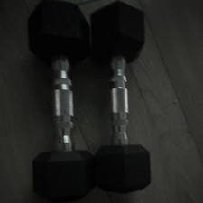 Hex Dumbbells Cast Iron Rubber Encased 2.5kg-50kg Home Gym Weights Set Pairs