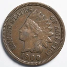 1900 Indian Head Penny Cent Extremely Fine (XF)