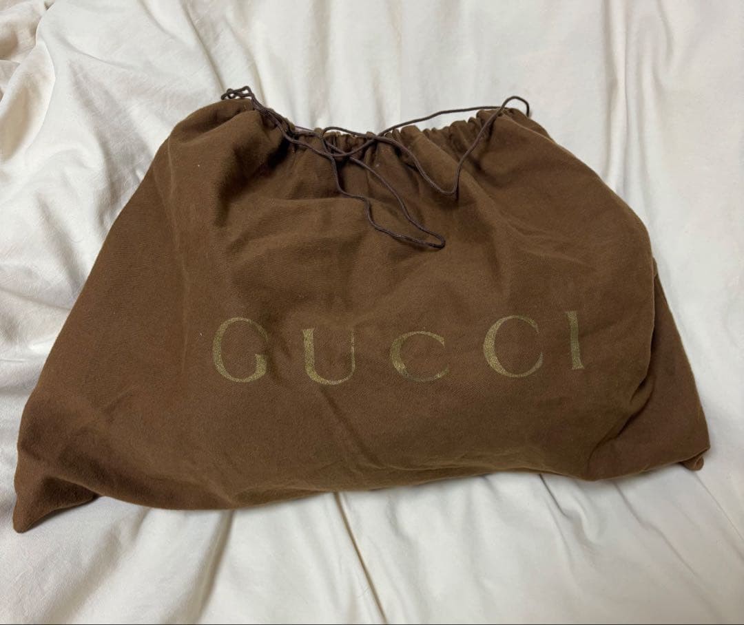 GUCCI Pink Beige Leather Tote Bag with Serial Number, Compact, Used Excellent thumbnail 10