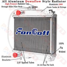 2 Row Aluminum Radiator For Kawasaki FD750D FD711D FD791D FD851D 390612065