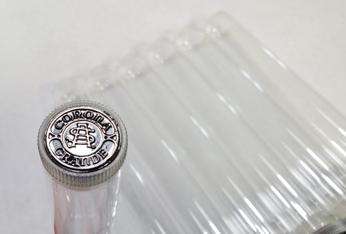 8 Vintage Glass Cigar Tubes W/Stopper Lids : 7 x Corona Grande + 1 generic - Picture 4 of 8