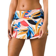 PrAna Size Small Tropics Belltello High Rise Pull On Swimwear Swim Skirt N15-3