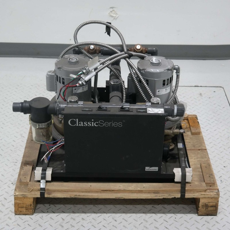 Midmark CV6R Dental Wet Ring Vacuum Pump 2x 1.25HP Twin Motors 230V 6 Users