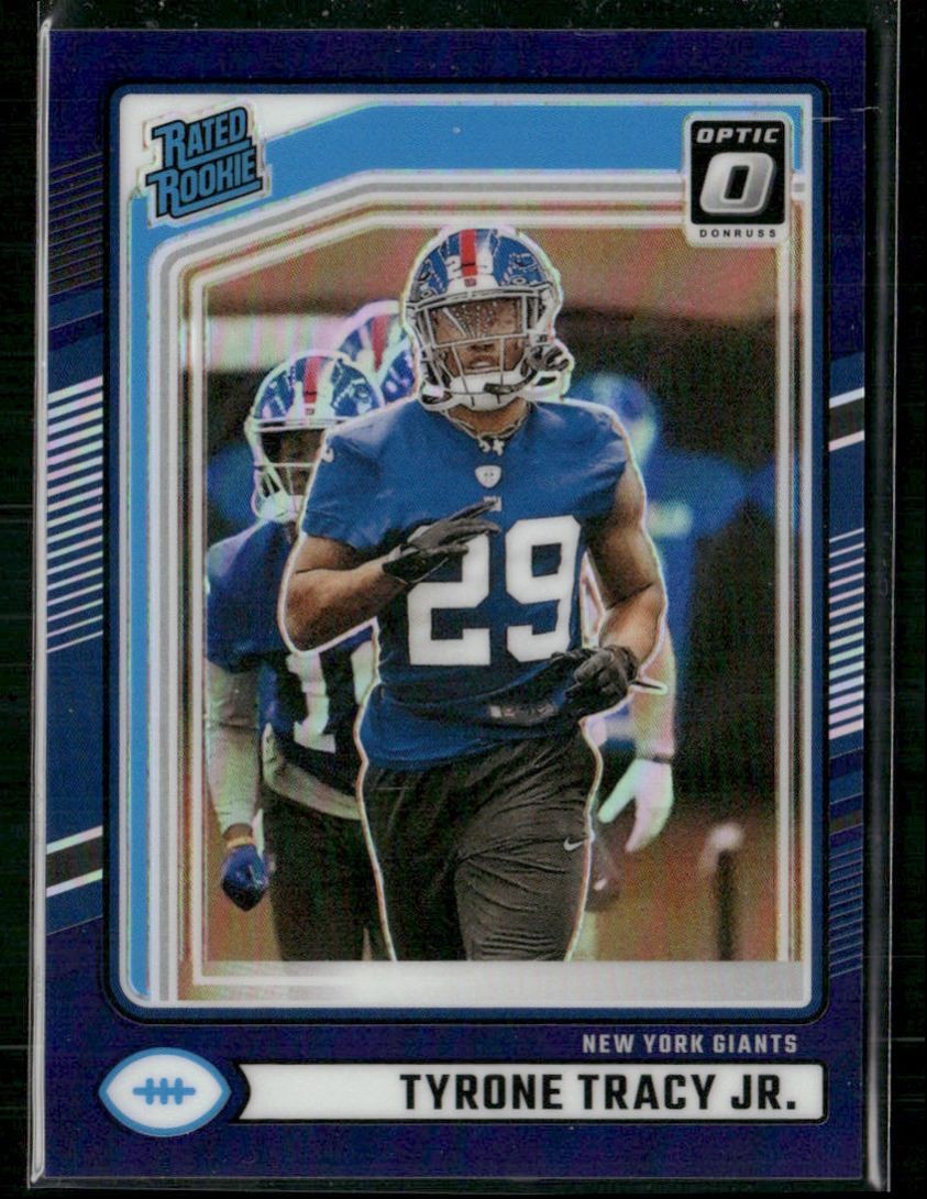 Tyrone Tracy Jr. Panini Donruss #364 Optic Preview-Purple
