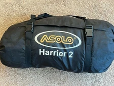 Asolo Harrier 2 Backpacking Tent 2 Person 3 Season with Rainfly, Black & Orange