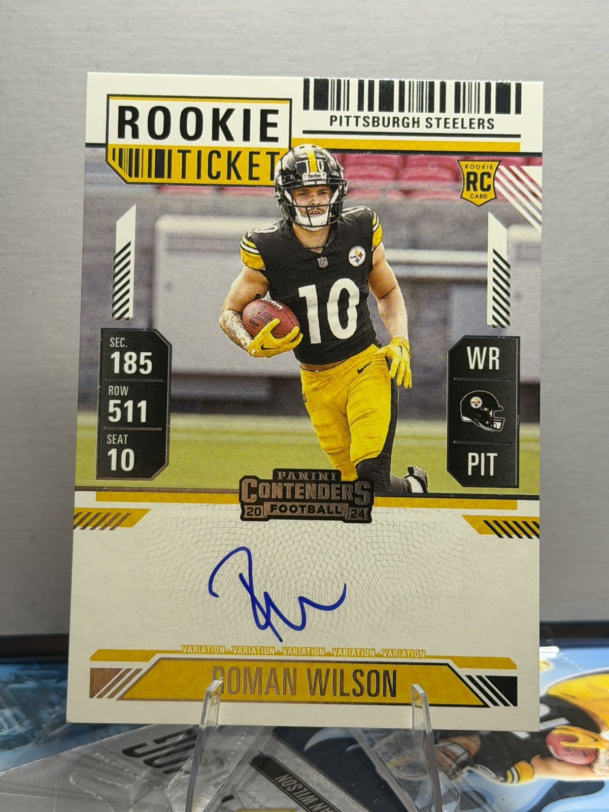 Ron Wilson Rookie Card Roman Wilson 2024 Contenders #124 Rookie Ticket Auto Price Guide ...