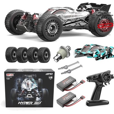 Fast 1/16 Scale Brushless RC Racing Buggy - Max Speed 38 mph for Adults