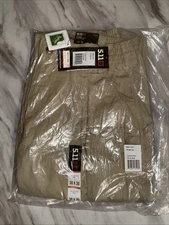 5.11 Tactical Men’s Cargo Pants – Khaki Utility Workwear, Multi-Pocket Durable