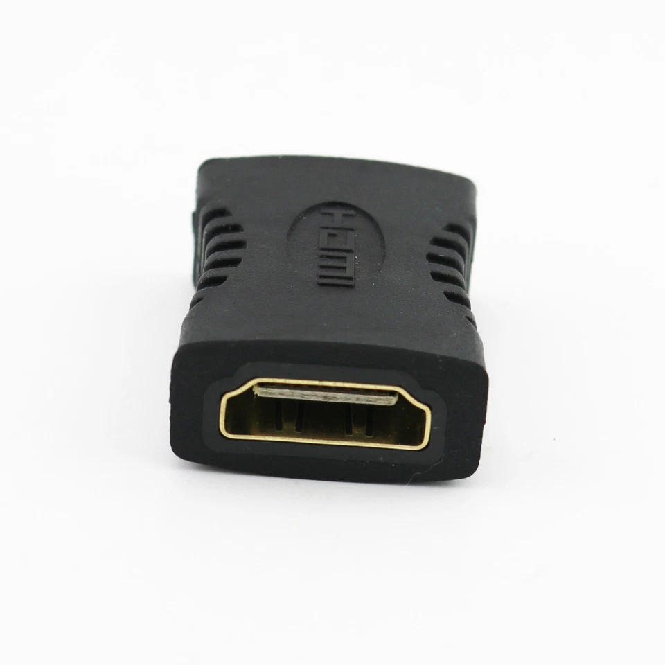 Gold HDMI-compatible Female To Female Jack Extender Adapter Connector HDTV 1080P - Image 3 of 4