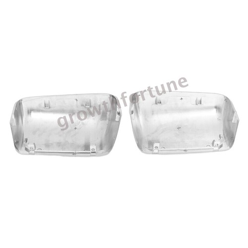 Pair For Ford F250 F350 2008-2016 Chrome Top Half Mirror Cover Cap Replacement - Picture 7 of 8