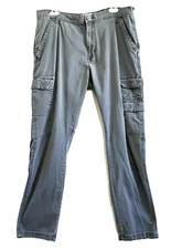 Wrangler Cargo Pants Men 36x30 Gray Straight Leg Cotton