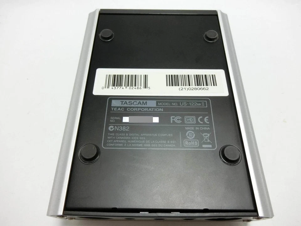 Tascam US-122MK II USB 2.0 2-channel Audio/MIDI Interface ONLY Used TESTED - Image 2 of 3