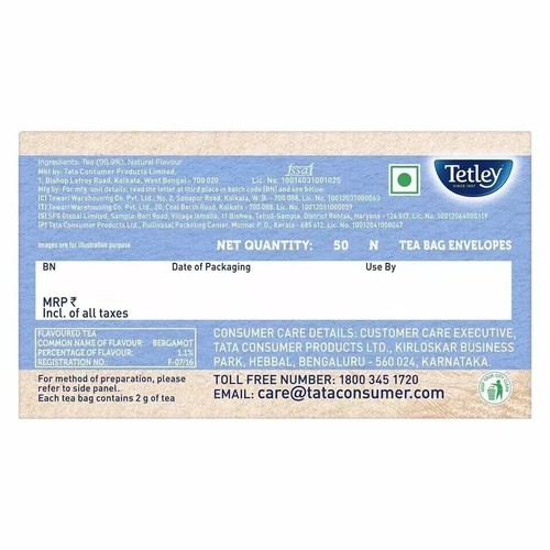 Tetley Earl Grey, Flavoured Tea 100g (2gx50) Free Shipping World Wide - Picture 5 of 5