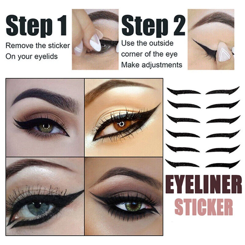 Временная татуировка подводка для глаз наклейки макияж блестящий водонепроницаемый - Изображение 4 из 4