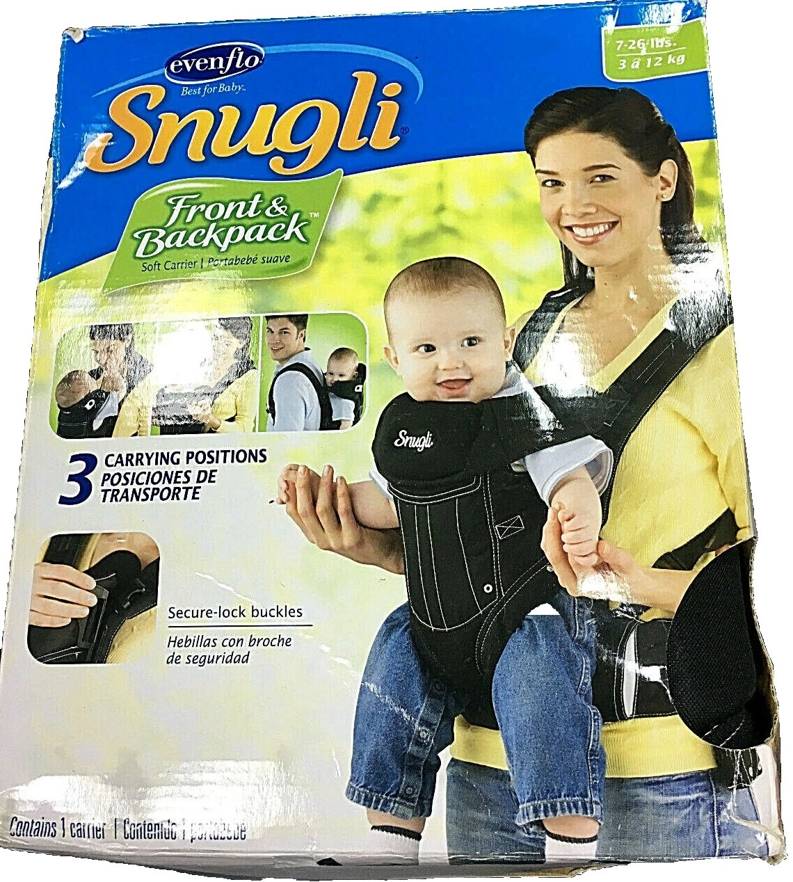 Eslingas Evenflo tamaño ajustable bebé