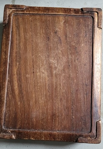 Qianlong Poetry Duan Inkstone with Wooden Box 乾隆年诗文端砚带原木盒 t5 - Imagen 9 de 9