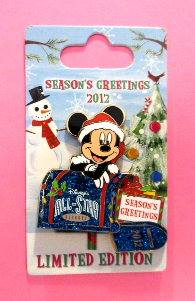 WDW 2012 SEASON'S GREETINGS MICKEY ALL - STAR RESORT XMAS PIN - LE 750 - PP93410 - Image 3 of 4