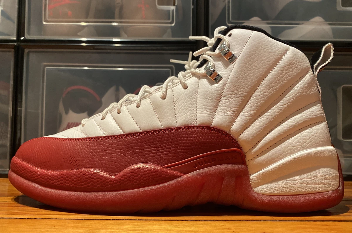 Men s Size 12 Nike Air Jordan 12 Retro Cherry 2009 130690 110 Item 365