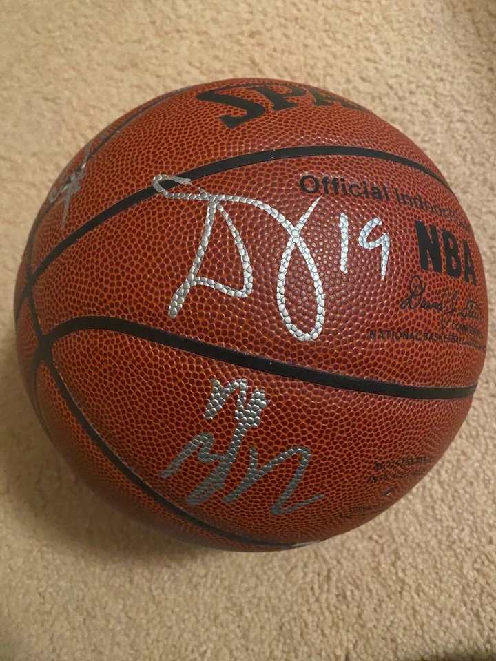 2003-04 Milwaukee Bucks autografado NBA basquete Michael Redd TJ FORD - Imagem 4 de 4