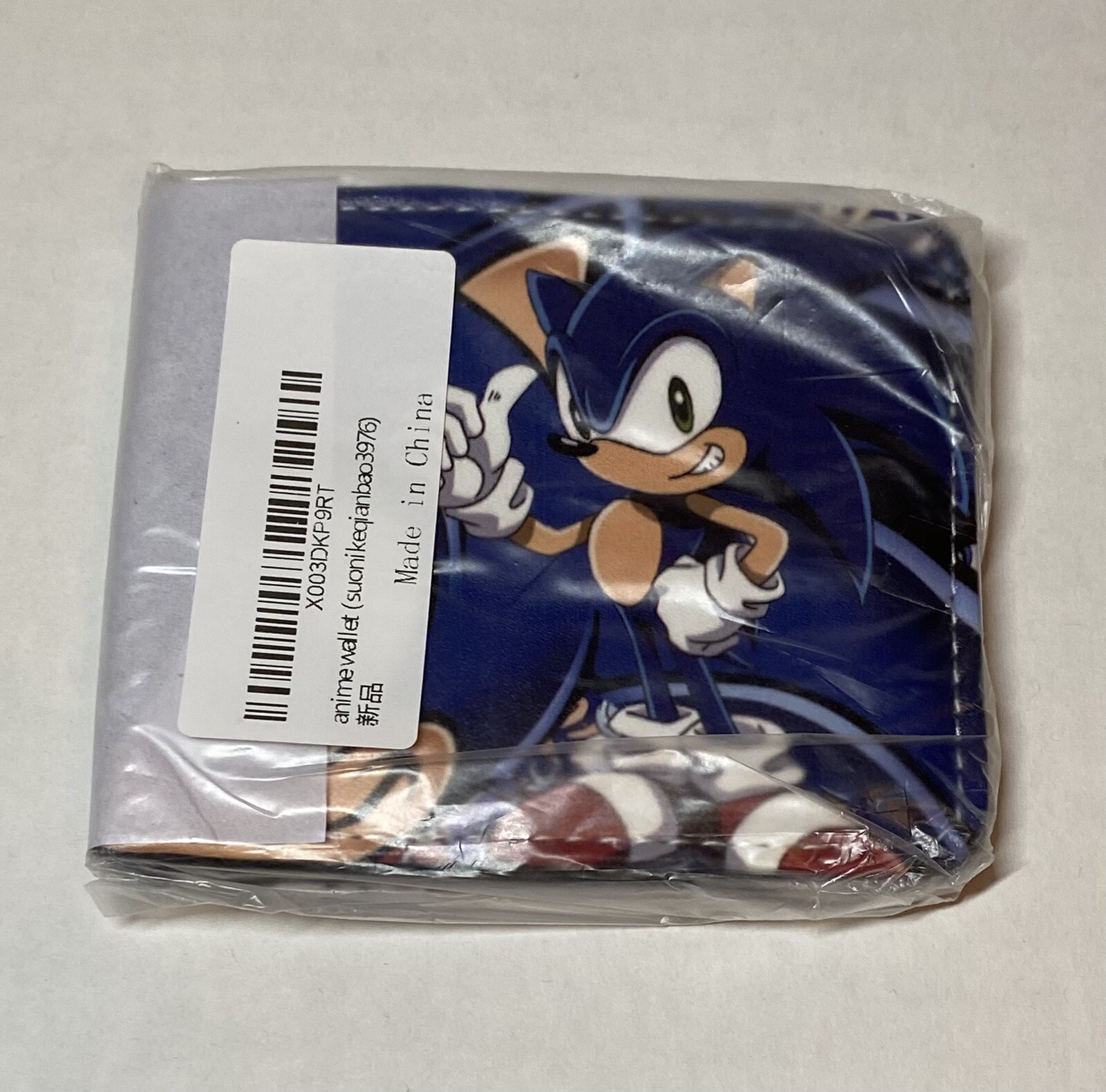 SONIC CHARACTERS BANNERS Sonic the Hedgehog 4 in. Bi Fold Wallet (Sonikku)