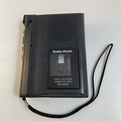 RadioShack Minisette 20 14-1055B Voice Actuated Cassette Tape Recorder