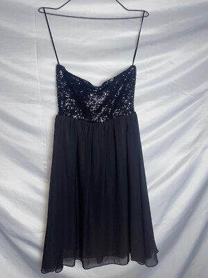 Clockhouse Black Sequin Cowl Neck Chiffon Skirt Women dress size - EU 38 /  US 6 | eBay