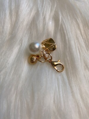 ペンダント Gold Color Zipper Pull Purse Charm Heart Charm Faux Pearl