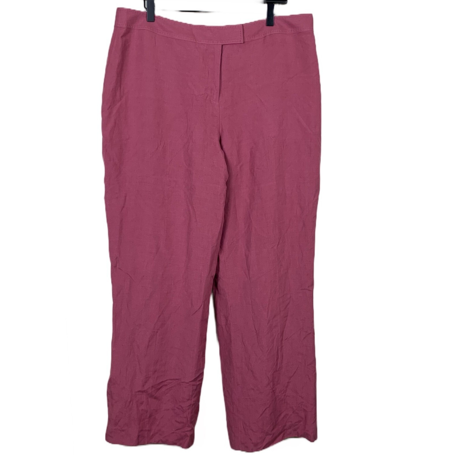 Pendleton Women’s Silk and Linen Lined High-rise Pants in Pink - Size 18
