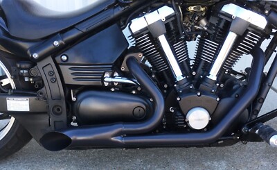 Yamaha V Star 1300 - Roadster Exhaust Black EXTREME XVS1300 | eBay