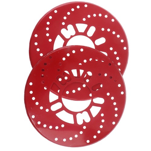 2x Aluminium Disc Brake Cover Vehicle Car Wheel Decorative Rotor Cross Drill^-va - Picture 8 of 12