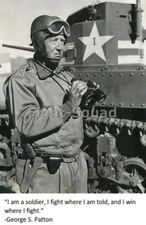 WW2 Picture Photo General George Patton quote about fight  2844