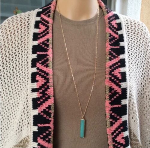 New Artisan Amazonite pendant gold plated Sundance Charm Handmade Necklace - Picture 3 of 5