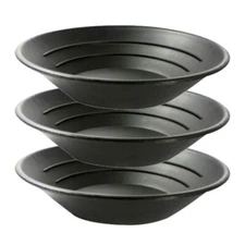 Special Deal 3-Pack  of 10" PANNING GOLD PAN - BLACK