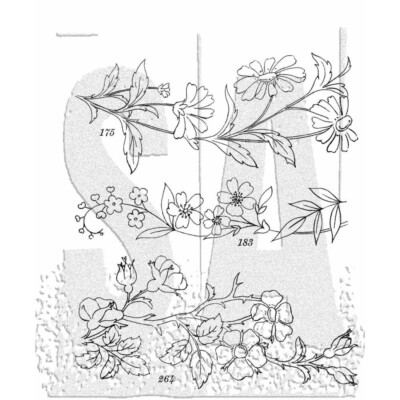 Tim Holtz Stampers Anonymous ''EMBROIDERY'' Stamp Set CMS486- Everyday #2 2024