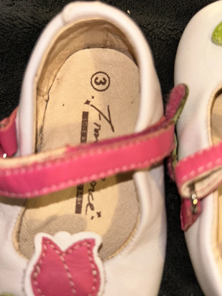 Кожаная обувь для девочки ясельного возраста Fiona's Prince тюльпан Mary Jane размер 3 - Изображение 4 из 4