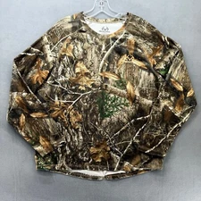 Realtree Edge Shirt Mens Large (42/44) Camouflage Hunting Long Sleeve Heavy