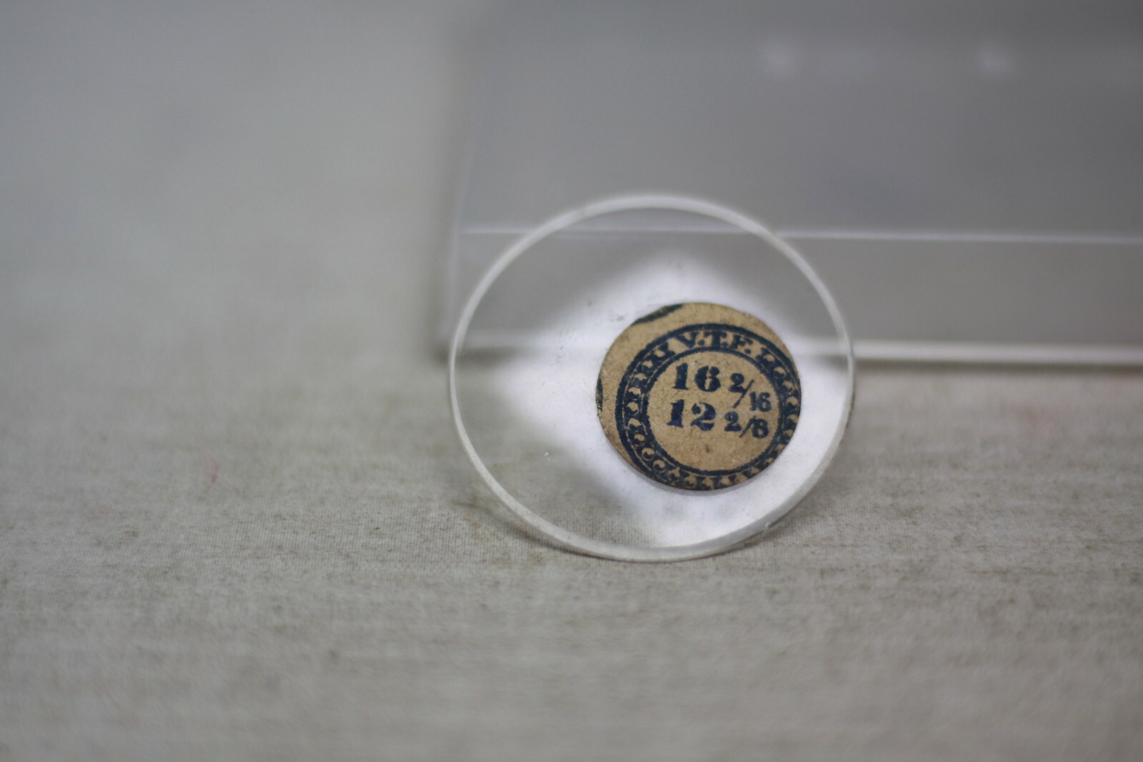 NEW OLD STOCK POCKET WATCH GLASS CRYSTAL VTF 16 2/16 12 2/8 79e eBay