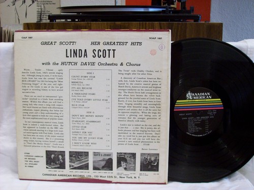 LINDA SCOTT - GREAT SCOTT! (CALP1007) VG condition VARY RARE ROCK ALBUM - Picture 2 of 2