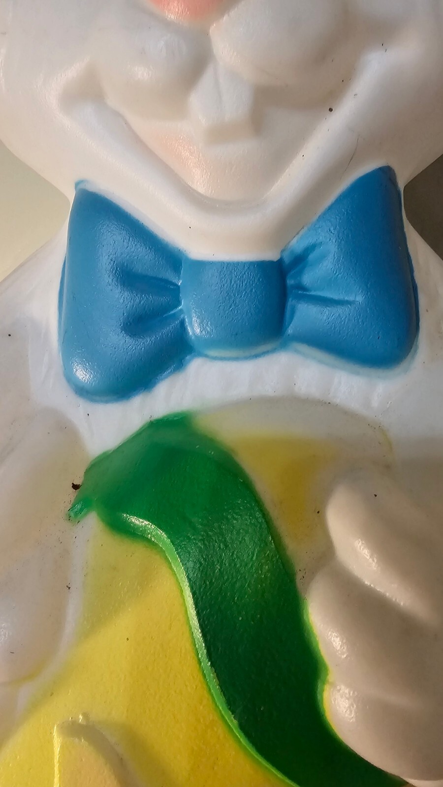 Vintage Sun Hill Easter Bunny Rabbit Blow Mold 27” Pastel Basket Of Eggs