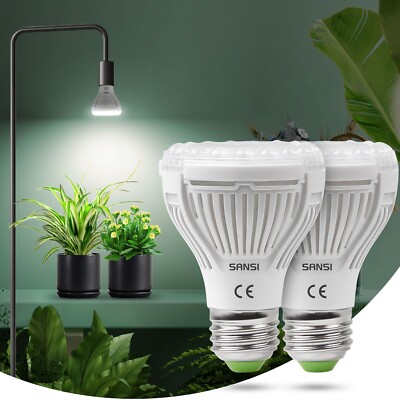2X 10W E27 Grow LED Pflanzenlampe Vollspektrum Pflanzenlicht Zimmerpflanzen 220V